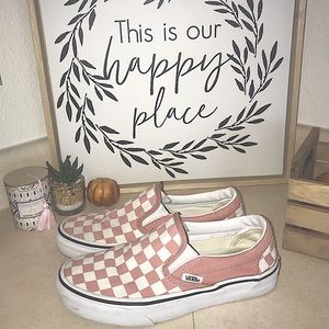 Women’s Vans Checkered Pink
